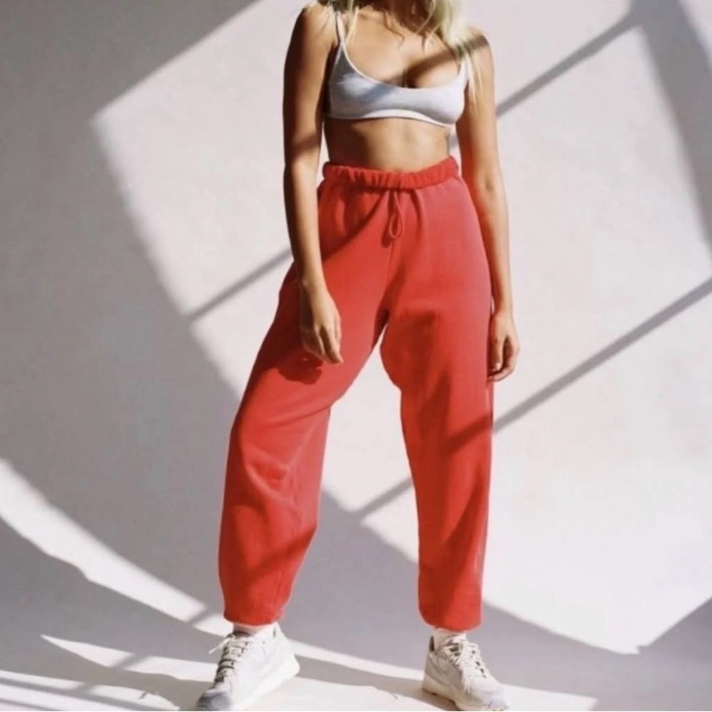 Joah Brown Vibrant Red Joggers